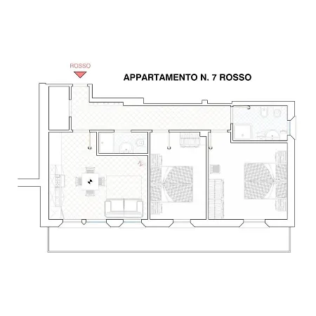 Апартаменты Arcobaleno Rosso Ливиньо